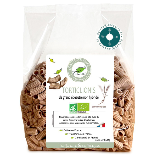 Makaron orkiszowy - Makaron rurki Tortiglionis- orkisz Oberkulmer Bio 500g, 03059