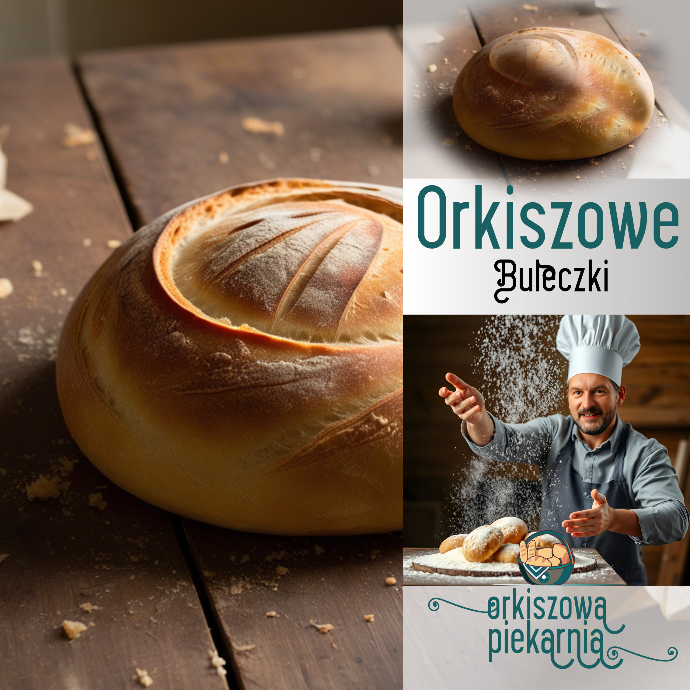 Bułeczka na zakwasie z mąki orkiszowej Oberkulmer bez dodatków 1szt, pieczywo_bułka_czysta