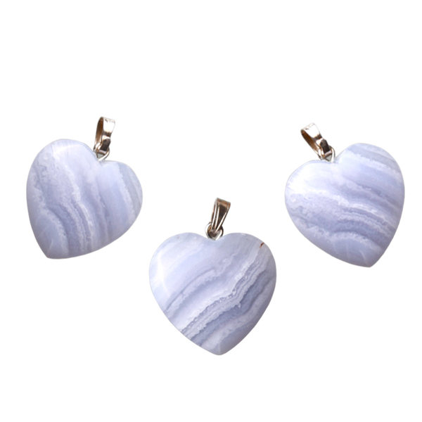 Chalcedon zawieszka serce 20x20mm, 70018