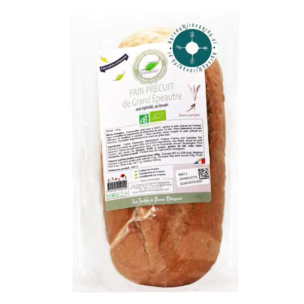 Chleb orkiszowy wstępnie pieczony 460g BIO*, 94613