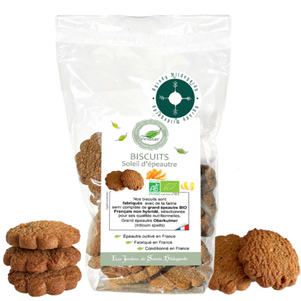 Ciasteczka orkiszowe z kandyzowaną skórką pomarańczy i cytryny BIO, 00044