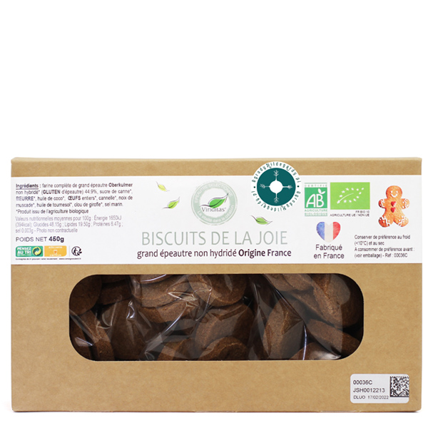 Ciasteczka orkiszowe dodające energii i radości 450 g *, 00036C