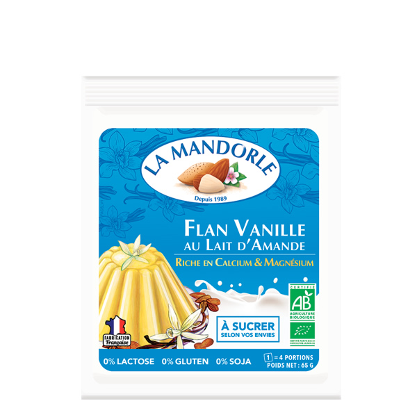 Budyń waniliowy FLAN VANILLE z mleka migdałowego Budyń waniliowy FLAN VANILLE z mleka migdałowego