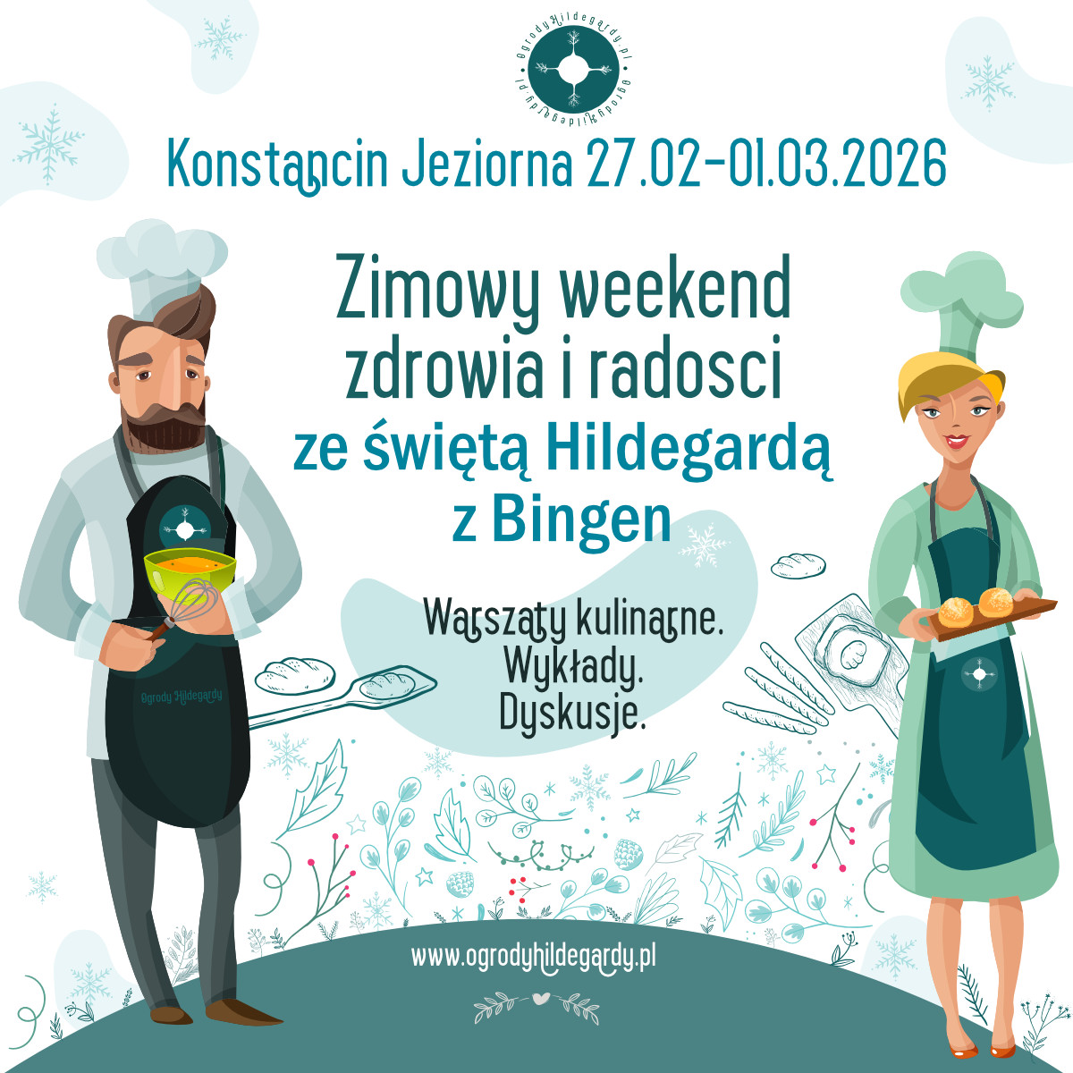 Zimowe warsztaty zdrowia i radości ze świętą Hildegardą z Bingen 27.02 do 1.03.2026