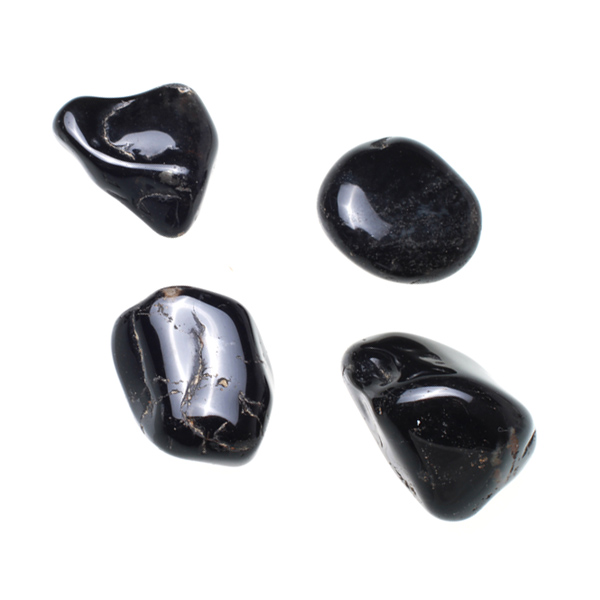 Kamienie szlachetne - Onyks czarny kamień polerowany, 70051