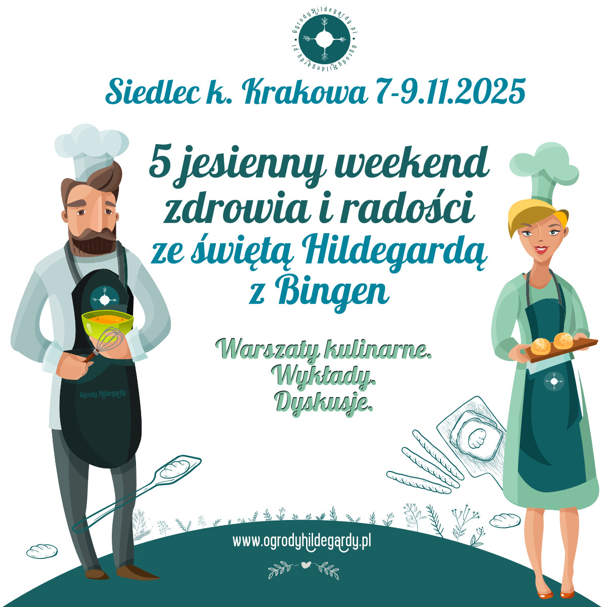 Jesienne warsztaty zdrowia i radości ze świętą Hildegardą z Bingen 11.2025, warsztaty-siedlec4