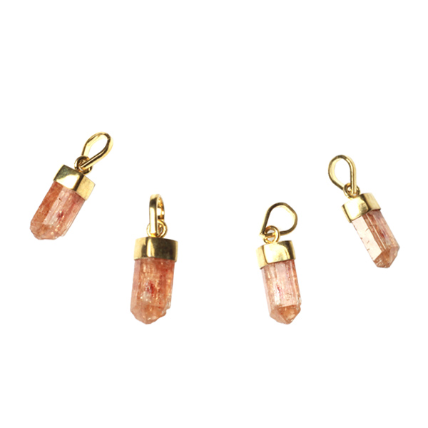 Kamienie szlachetne - Topaz żółty imperial kryształ polerowany zawieszka, 70075