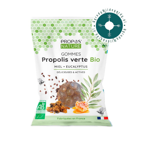 Produkty pszczele - Żelki zielony propolis z miodem i eukaliptusem 45g Bio
