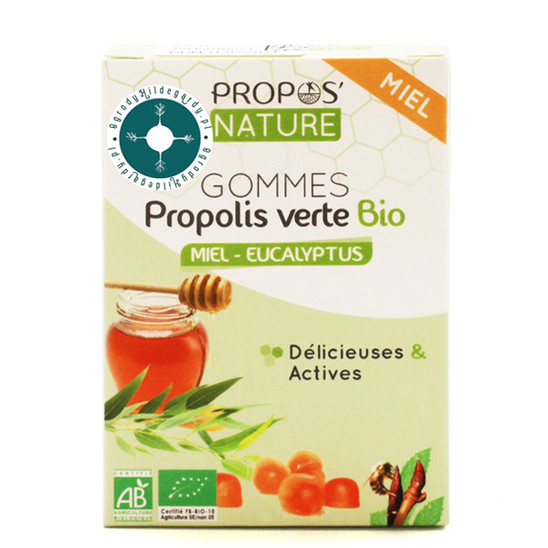 Produkty pszczele - Żelki zielony propolis z miodem i eukaliptusem 45g Bio, 67010