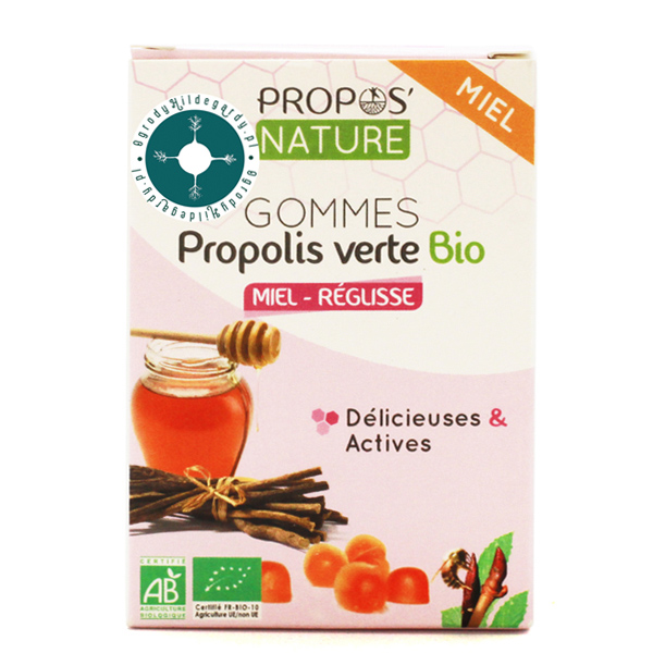 Produkty pszczele - Żelki zielony propolis z miodem i lukrecją 45g Bio, 67011