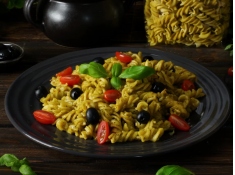 Makaron Orkiszowy Jasny BIO vegan Świderki 400 g., Makaron Orkiszowy Jasny Świderki - -(orkisz-jsny)