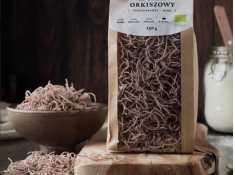 Makaron Orkiszowy pełnoziarnisty BIO vegan nitki 250 g., Makaron Orkiszowy pełno nitki - -(Makaron Orkiszowy pełno nitki)