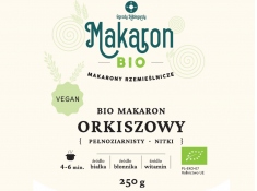 Makaron Orkiszowy pełnoziarnisty BIO vegan nitki 250 g., Makaron Orkiszowy pełno nitki - -(Makaron Orkiszowy pełno nitki)