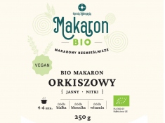 Makaron Orkiszowy jasny BIO vegan nitki 250 g., Makaron Orkiszowy jasny nitki - -(Makaron Orkiszowy jasny nitki)