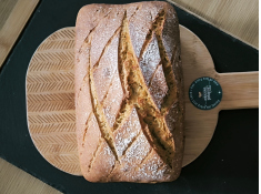 Chleb na zakwasie z mąki z samopszy typ 650 bez ziaren i dodatków. waga 900-950g, chleb_samopsza_bez_ziarna1kg - -(chlebsamopszabez)