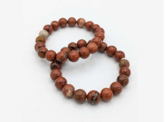 Kamienie szlachetne - Jaspis kulka 10 mm bransoletka, OH-800