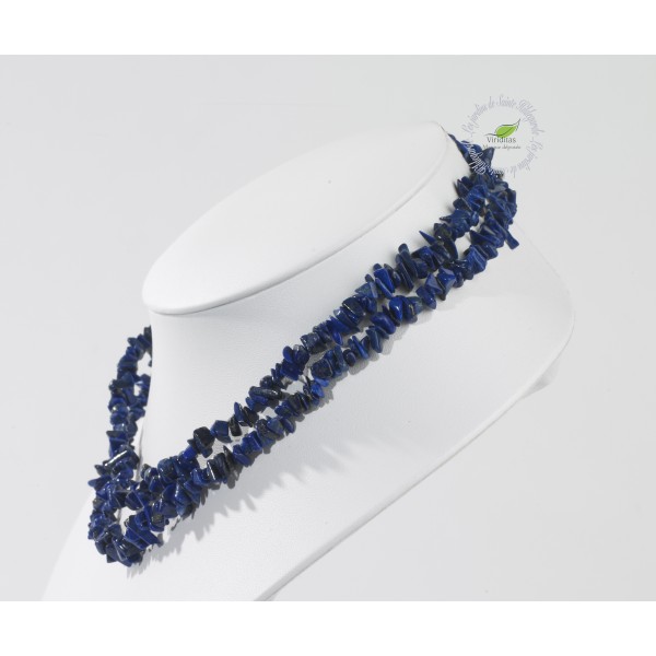 Kamienie szlachetne - Lapis lazuli kamień polerowany korale 90cm, 78065 - -(78065)